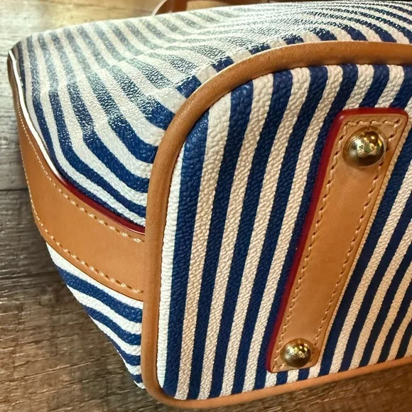 Dooney & Bourke Blue and White Nautical Tote